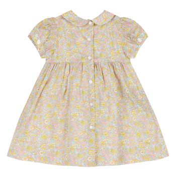 Baby Girls Yellow & Pink Floral Dress
