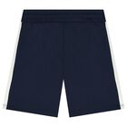 Boys Navy Blue Target Logo Shorts, 1, hi-res