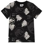 Boys Black Jurassic Shorts Set, 1, hi-res