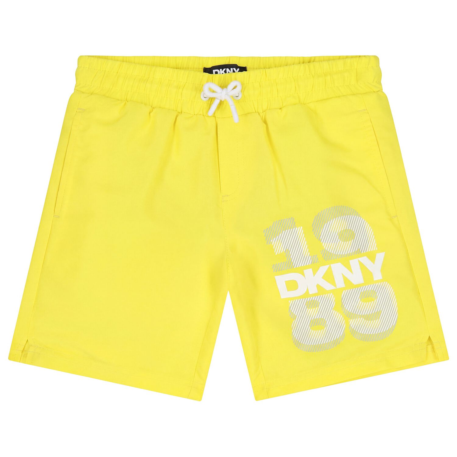 Boys Yellow Logo Shorts, 1, hi-res