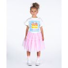 Girls Pink Polka Dot Skirt, 1, hi-res