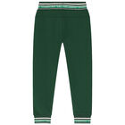 Boys Green Logo Joggers, 1, hi-res