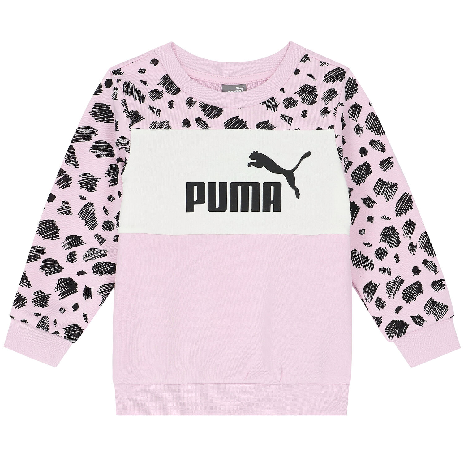 Girls Pink Logo Sweatshirt, 1, hi-res image number null