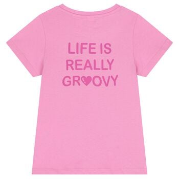 Girls Pink Heart T-Shirt