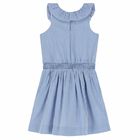 Girls Blue & White Gingham Dress, 1, hi-res