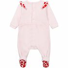 Baby Girls Pink Logo Babygrow, 1, hi-res