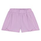 Younger Girls Ivory & Lilac Shorts Set, 1, hi-res