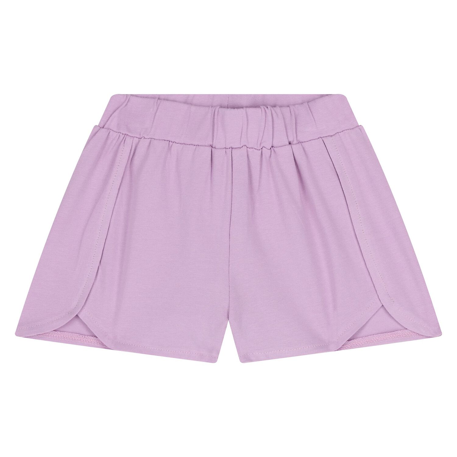 Younger Girls Ivory & Lilac Shorts Set, 1, hi-res