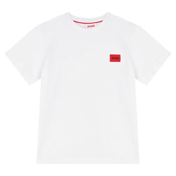 Boys White Logo T-Shirt