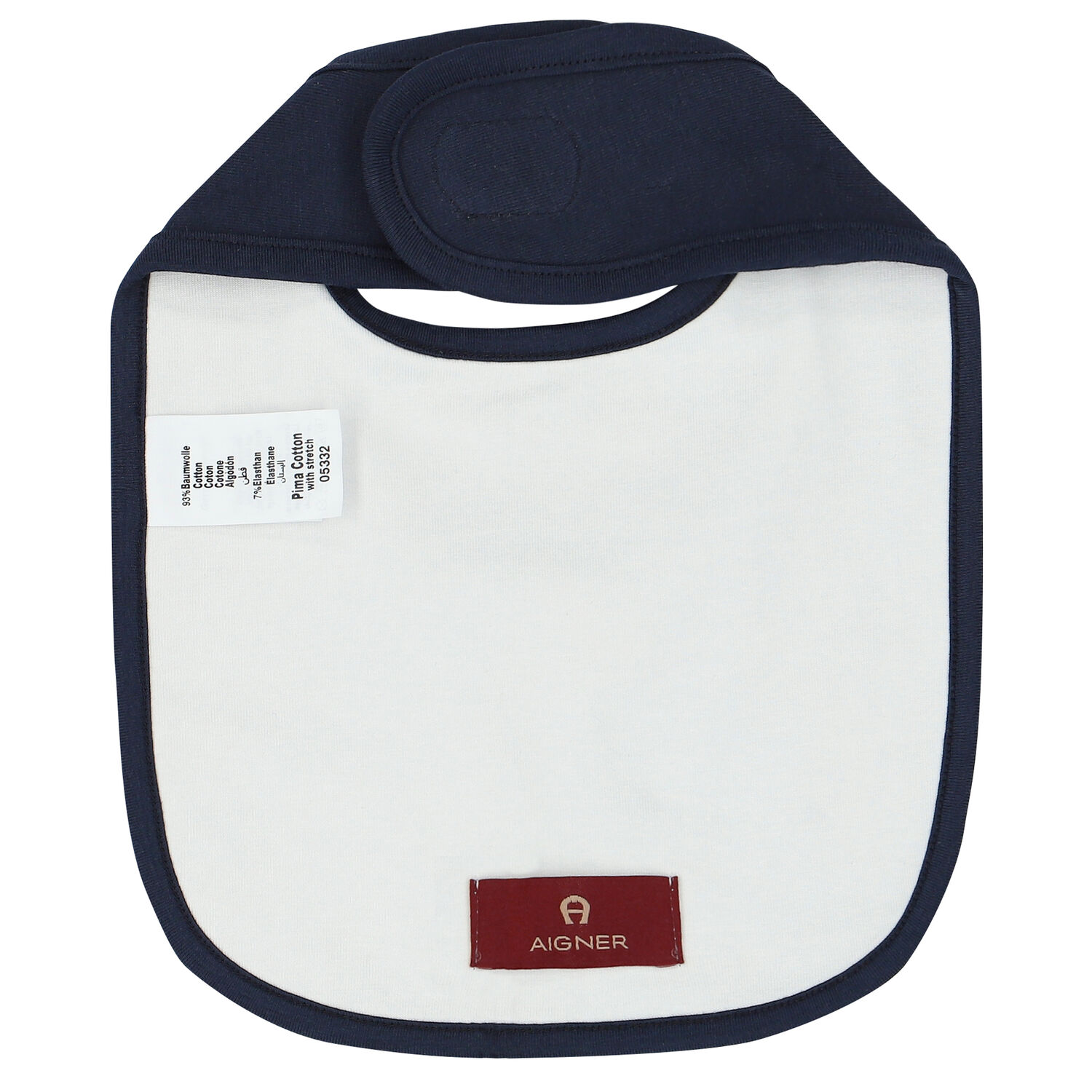 Navy Blue & White Logo Bib, 1, hi-res