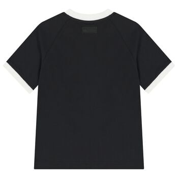 Boys Black Disney Logo T-Shirt
