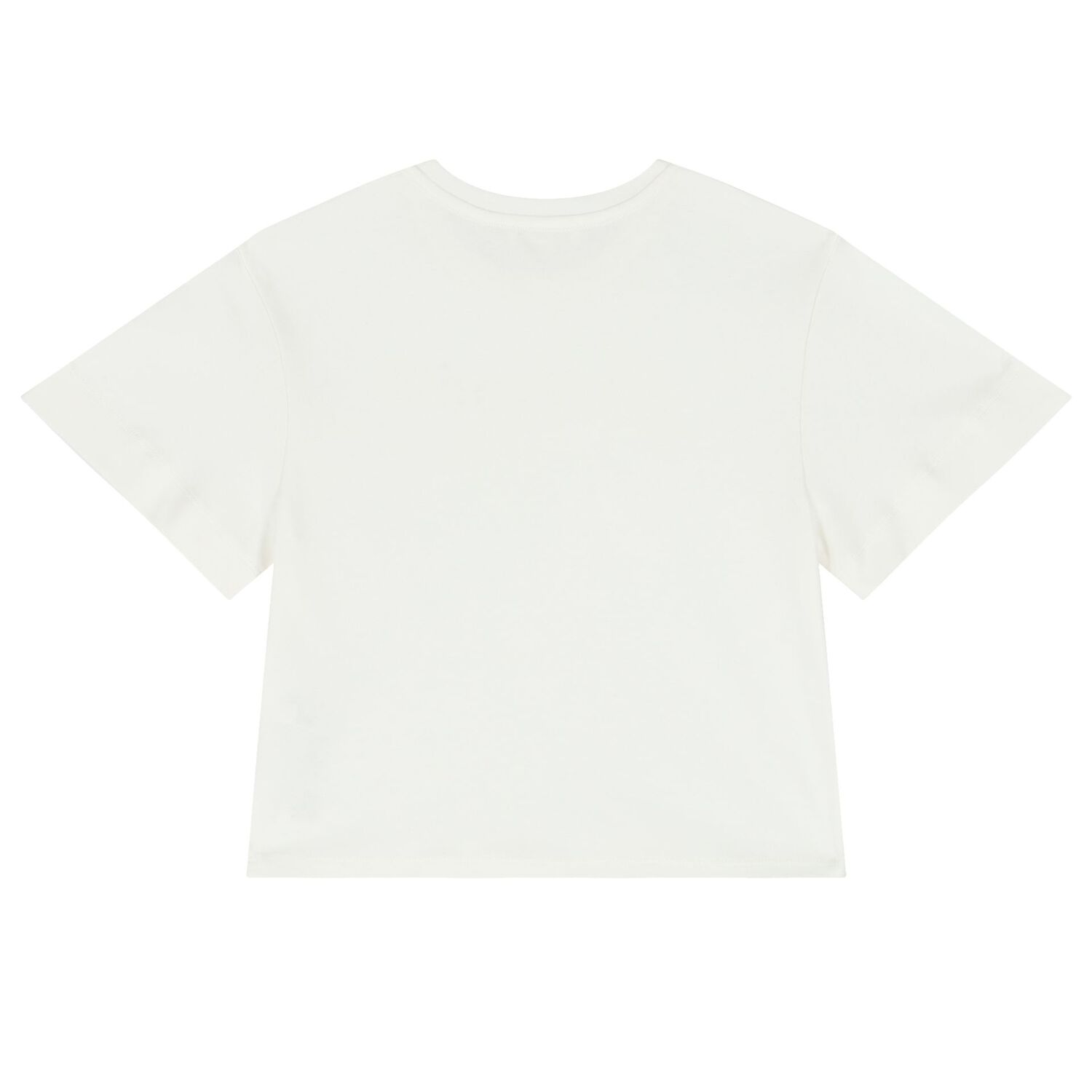 Girls White Logo T-Shirt, 1, hi-res