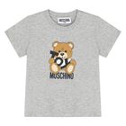 Younger Grey Teddy Bear Logo T-Shirt, 7, hi-res