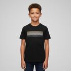 Boys Black Logo T-Shirt, 1, hi-res