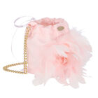 Girls Pink Flower Shoulder Bag, 1, hi-res