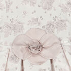 Girls Ivory & Gold Jacquard Dress, 1, hi-res