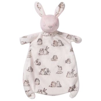 Pink & Ivory Rabbit Doudou Comforter
