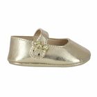 Baby Girls Gold Pre Walker Shoes, 1, hi-res