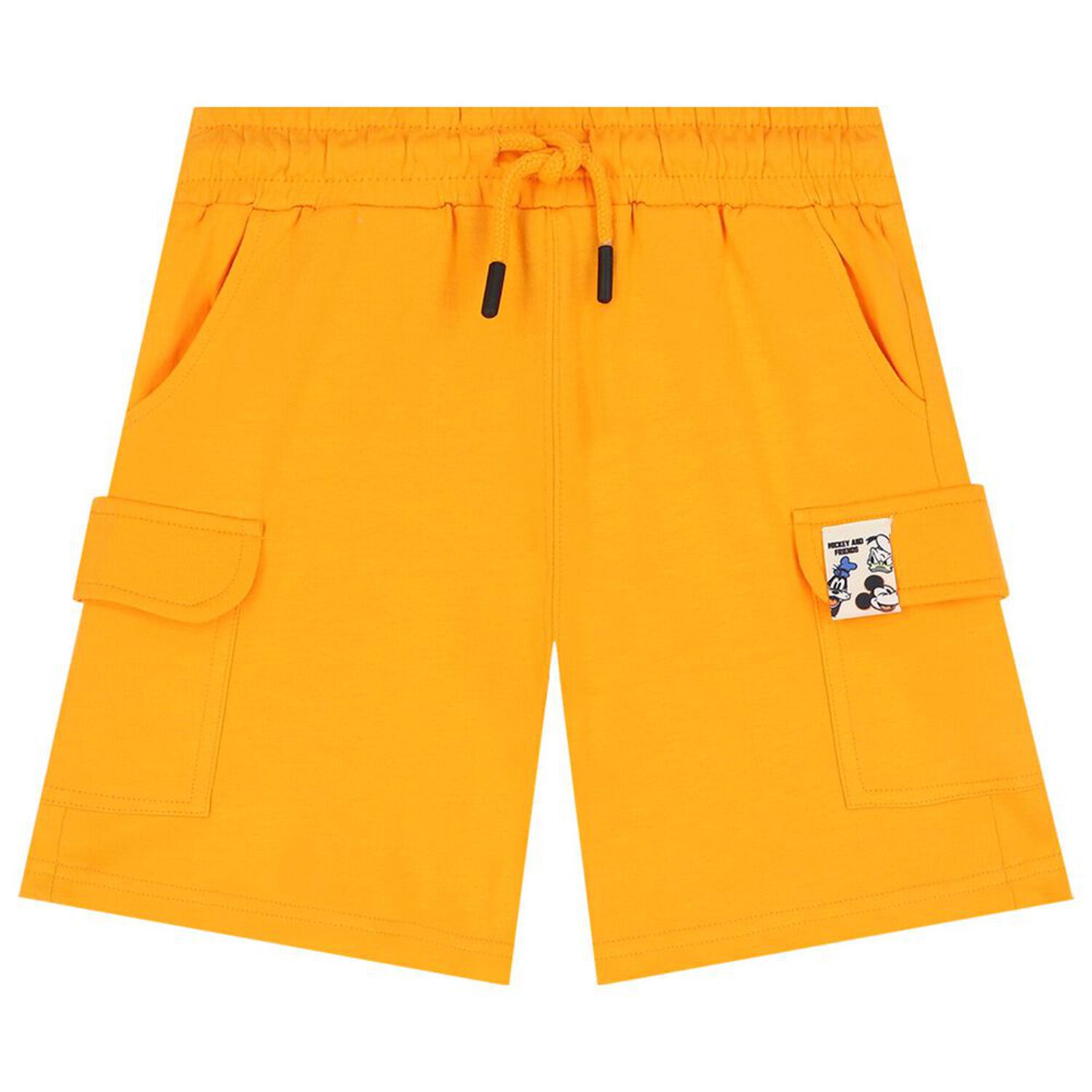 Boys Ivory & Orange Shorts Set, 1, hi-res