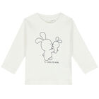 Baby Boys Ivory Bunny Long Sleeve Top, 1, hi-res