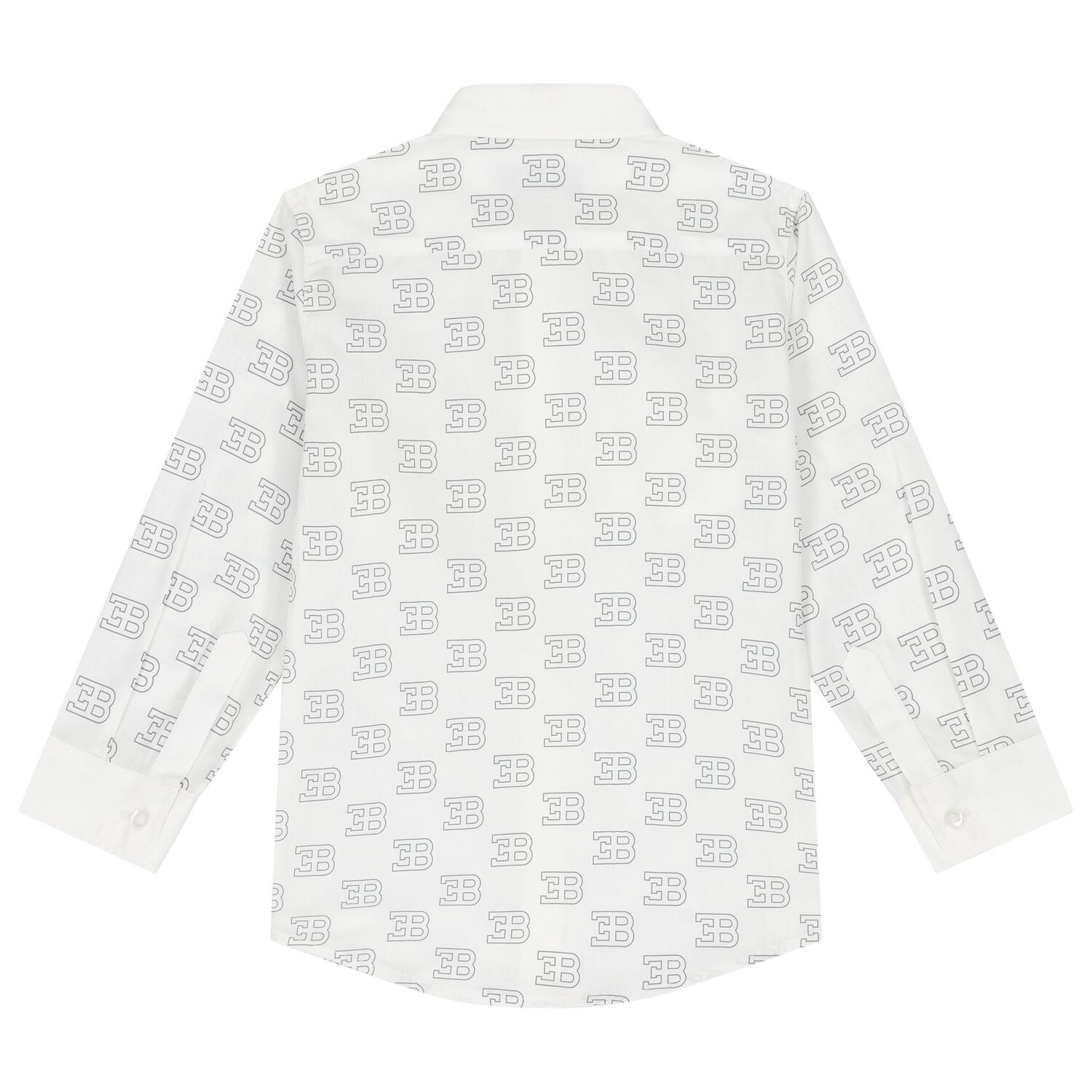 Boys White Logo Shirt, 1, hi-res image number null