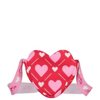 Girls Red & Pink Heart Shoulder Bag