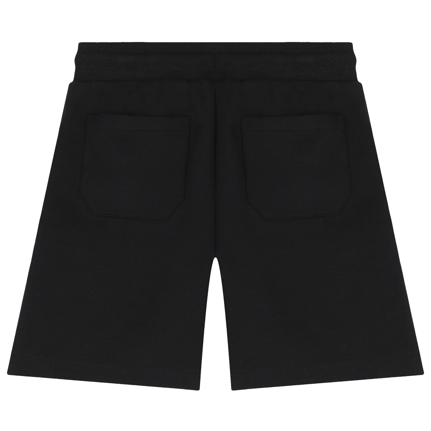 Boys Black Logo Shorts, 1, hi-res