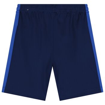 Boys Blue Logo Dri-Fit Shorts