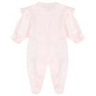 Baby Girls Pink Floral Babygrow, 1, hi-res