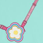 Girls Aqua Flower Bag Dress, 1, hi-res