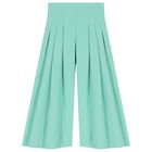 Girls Green Crepe Trousers Set, 1, hi-res