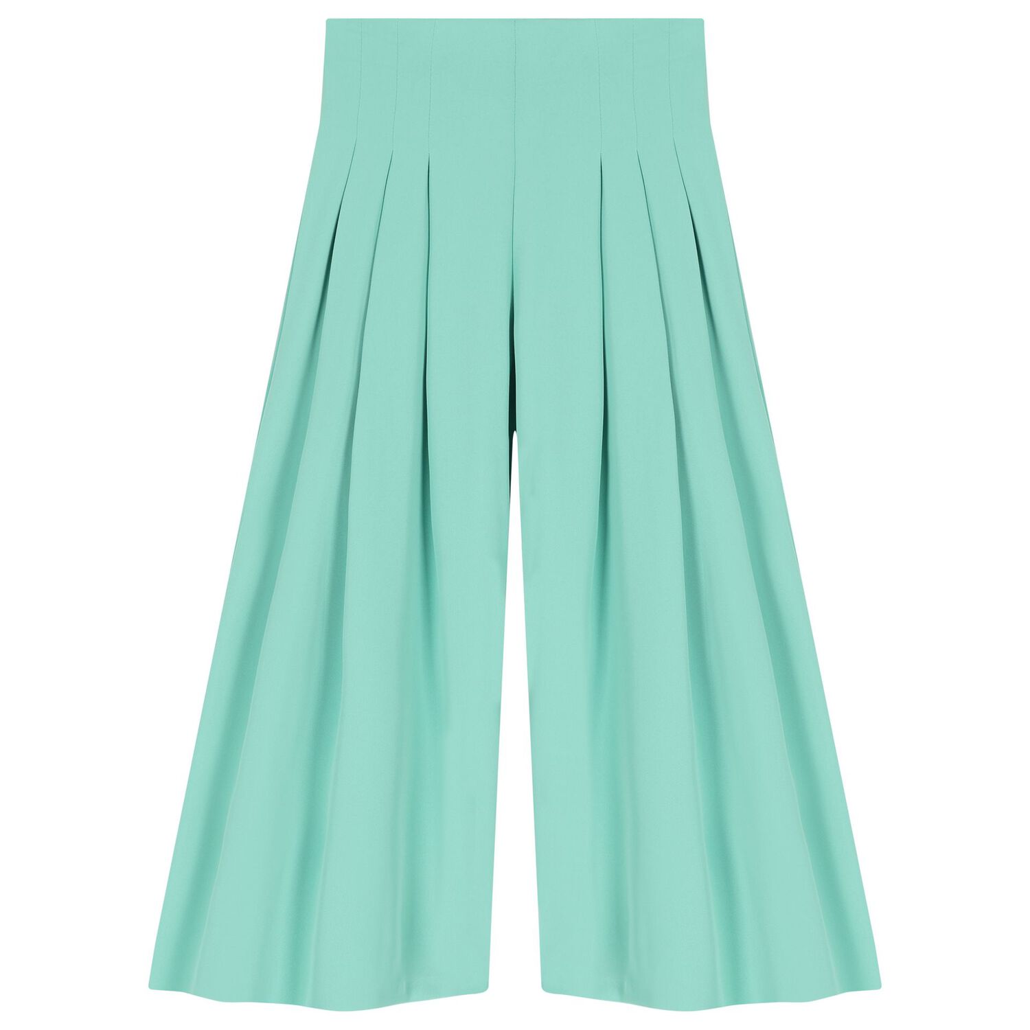 Girls Green Crepe Trousers Set, 1, hi-res image number null