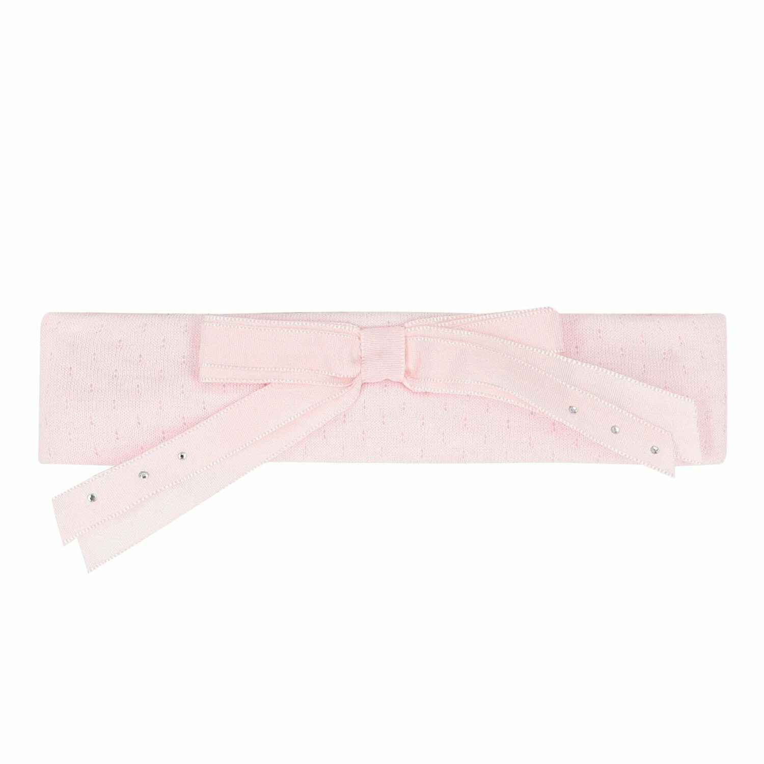 Baby Girls Pink Bow Headband, 1, hi-res