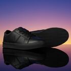 Boys Black Logo Trainers, 1, hi-res