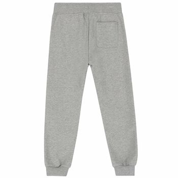 Boys Grey Logo Jogger