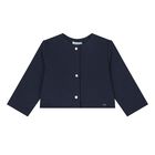 Younger Girls Navy Blue, Gold & Ivory Skirt Set, 2, hi-res