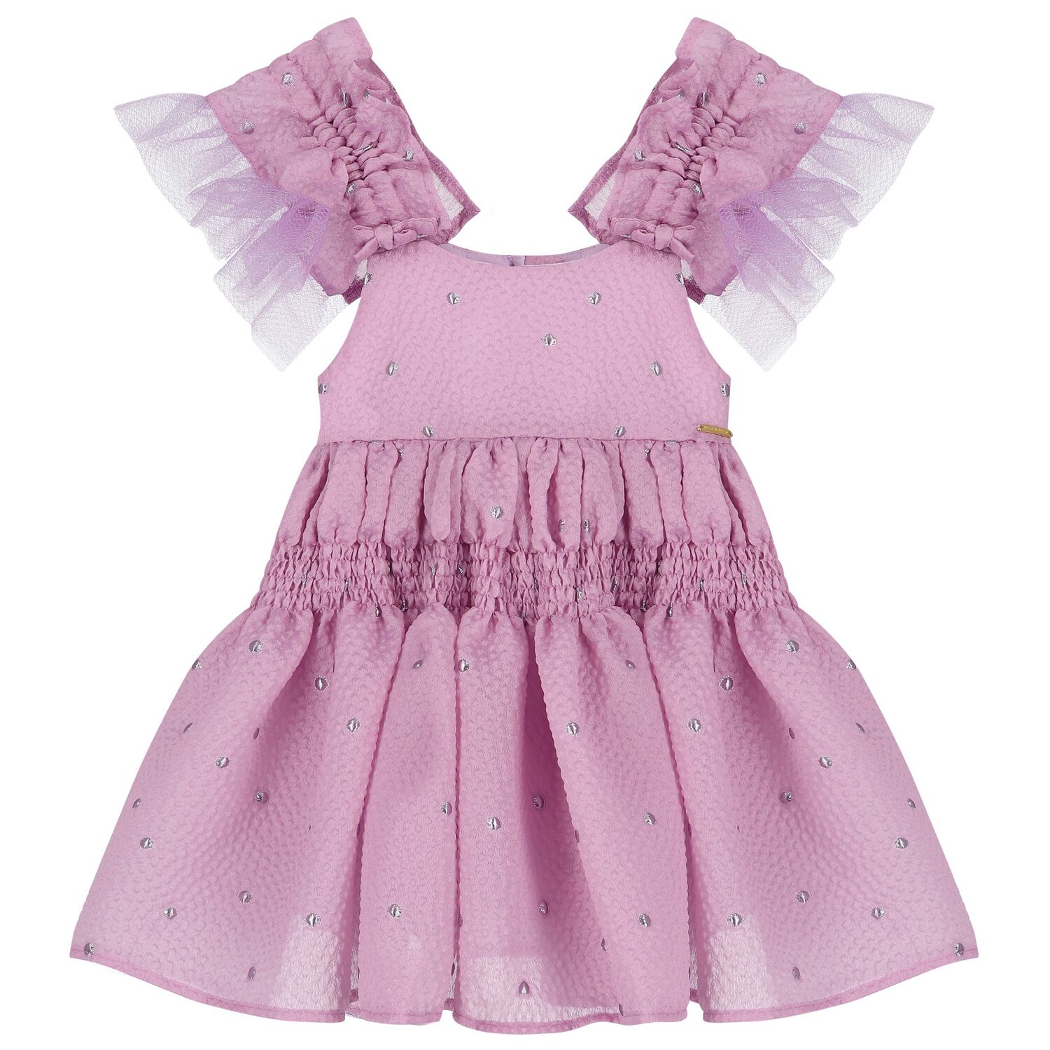 Girls Lilac Ruffled Dress, 1, hi-res image number null