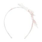 Girls Ivory Floral Chiffon Headband, 1, hi-res