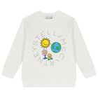 Girls Ivory Sun & Earth Sweatshirt, 1, hi-res