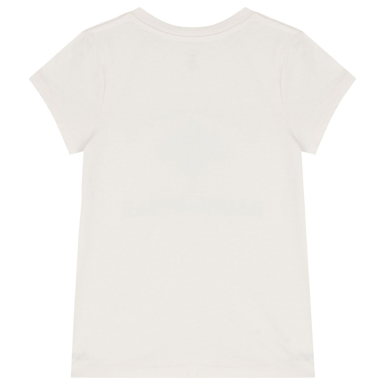 Girls White Polo Bear T-Shirt, 1, hi-res