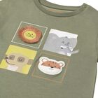 Younger Boys Green Jungle Animals T-Shirt, 2, hi-res
