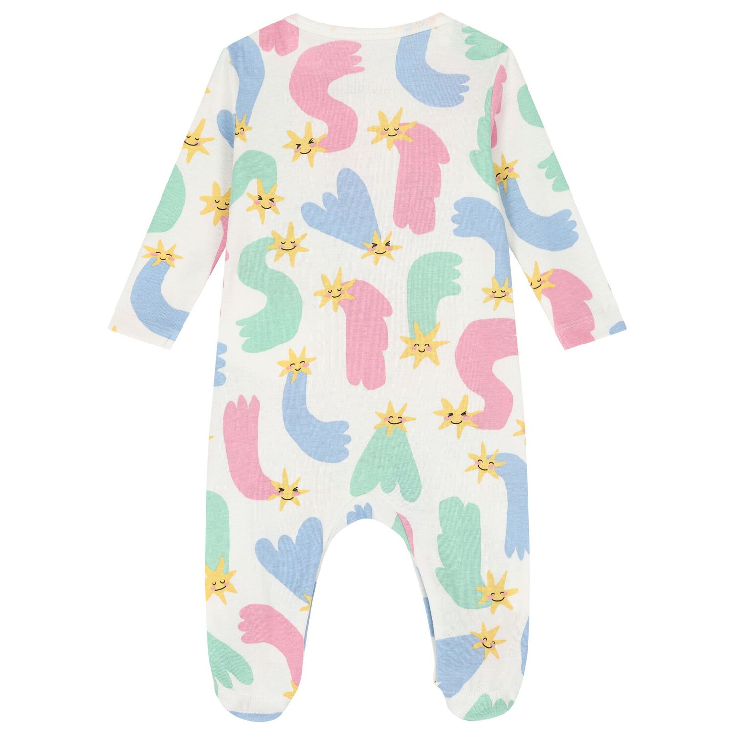 Baby Girls Ivory Shooting Stars Babygrows ( 2-Pack ), 1, hi-res image number null