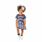 Girls Blue & Silver Knitted Dress, 1, hi-res