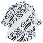 Boys White Logo Shirt, 1, hi-res