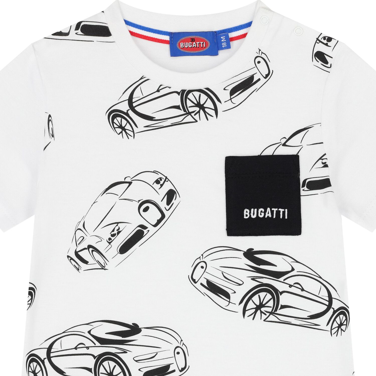 Younger Boys White Logo T-Shirt, 1, hi-res