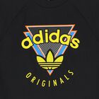 Boys Black Trefoil Logo T-Shirt, 1, hi-res