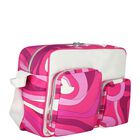 Baby Girls Pink Iride Changing Bag, 2, hi-res