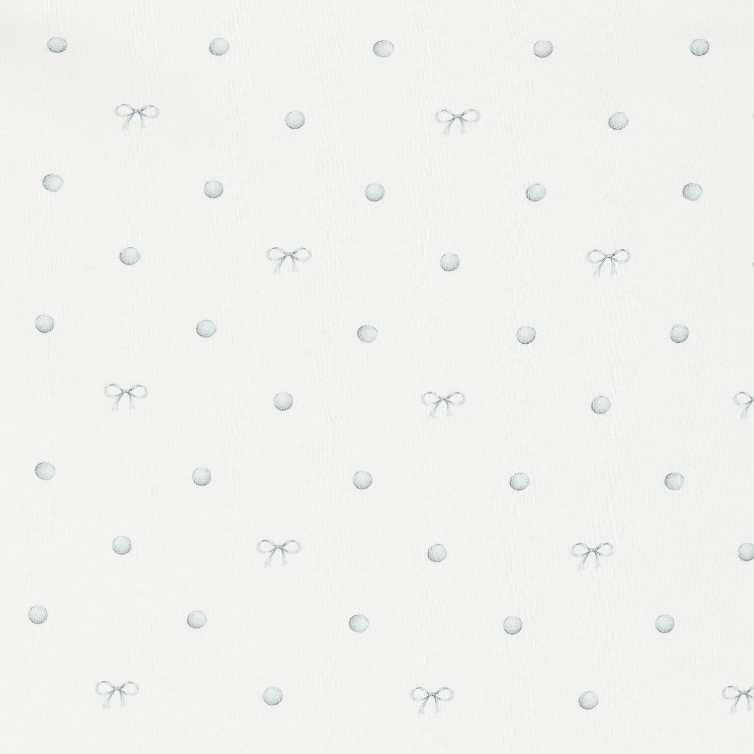 White Silver Bow Baby Nest, 1, hi-res