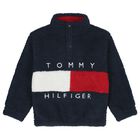 Navy Blue Logo Sherpa Sweatshirt, 1, hi-res