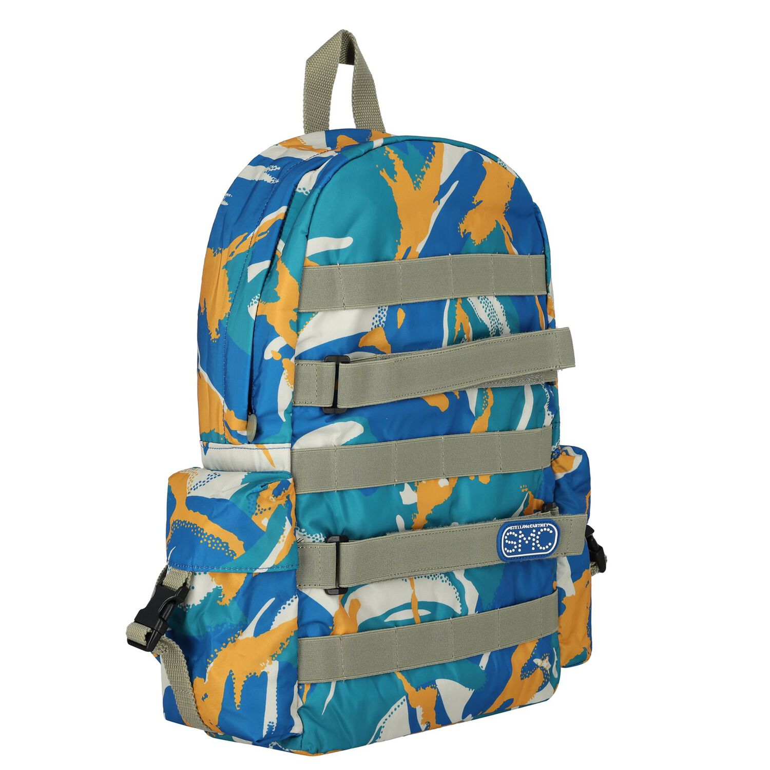 Boys Blue & Yellow Abstract Backpack, 1, hi-res image number null